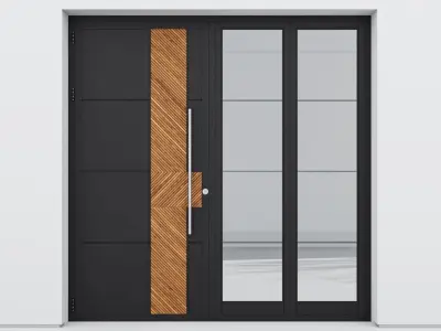Aluminium door 194 3D model
