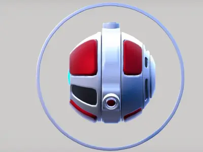 Simple Sci-Fi Probe  Low-poly 3D model