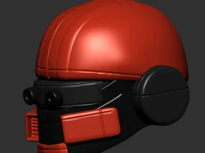 helmet high poly sculpt 3d printable ver 7 3D model 3D model 121