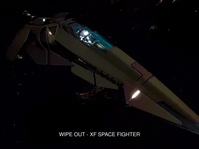 WIPE OUT - INSPIRED SPACE FIGHTER COLLECTION 3D Model Pack