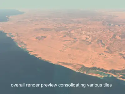Mecca and the Red Sea coast of Saudi Arabia  3D Model Pack