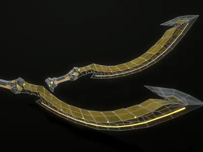 Sci-Fi Sword  Low-poly 3D model