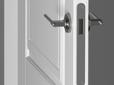 door Diva 1 Producer Bafa Low-poly 3D model