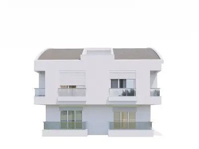 White Building 003 3D model