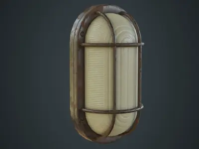 Bulkhead Light 1C Low-poly 3D model