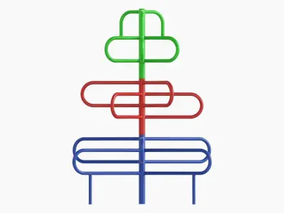 Playground upstairs outdoor 3D model