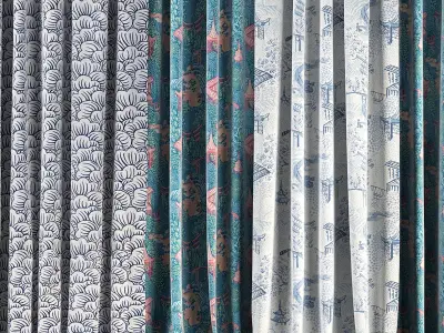 Curtain Set 47 3D model