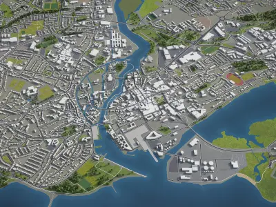 Galway  Low-poly 3D model