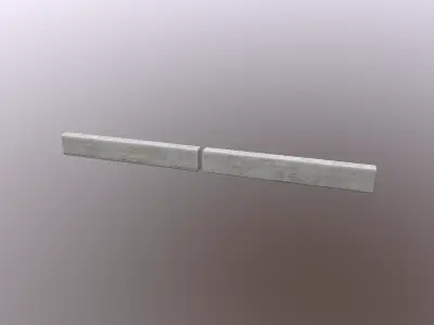 Modular 3D Concrete Environment Kit Low-poly 3D model