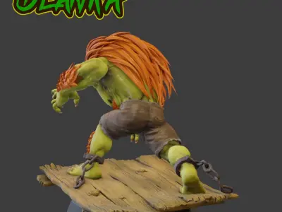 BLANKA STREET FIGHTER 3D print model