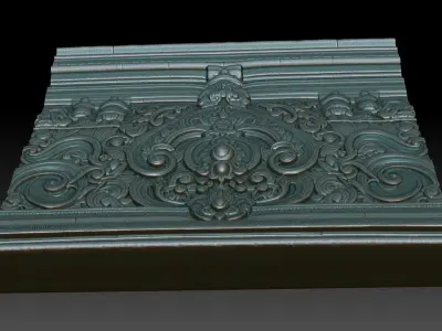 Indian Temple Wall basrelief 30 240622 3D print model