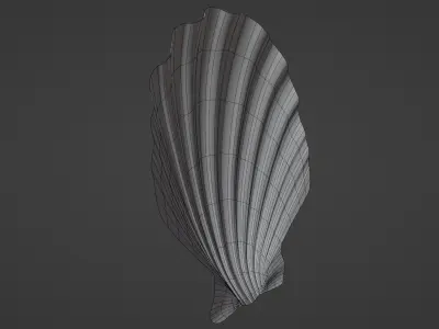 Seashell Low-poly 3D model