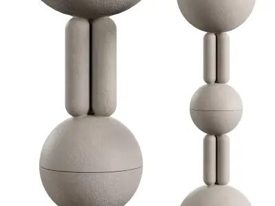 Moor Floor Light XL Lamp by Lisa Allegra  Low-poly 3D model