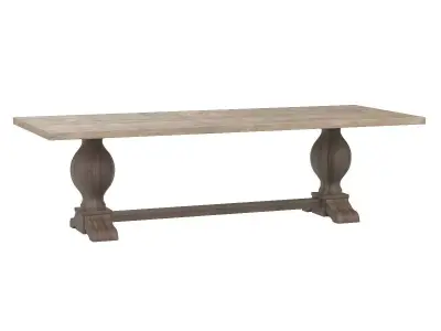 OV18040 Baxley Dining Table Light Finish 3D model