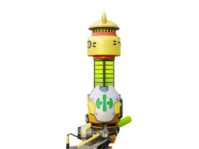 Traffic Robot Low-poly 3D model purchase
