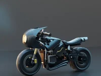 Lego Batmans Bike 3D model