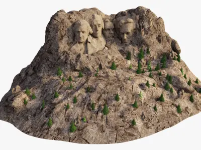 Mount Rushmore 3D model