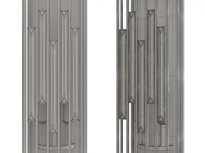 Ruxton Hall Wall Sconce Low-poly 3D model