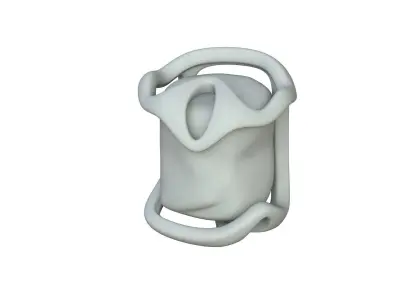 SciFi Shape Object Low Poly Low-poly 3D model 35