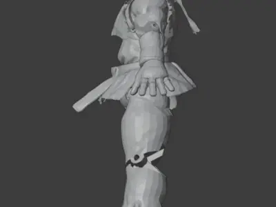 Ryu SFV Articulated Action Figure 3D print model