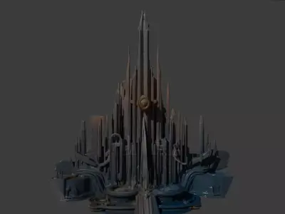 Asgard Tower Thor-Inspired 3D Model Marvel Fantasy Architecture 3D model