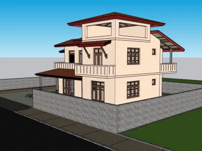 ELEGANT House  Srilanka 2 3D model