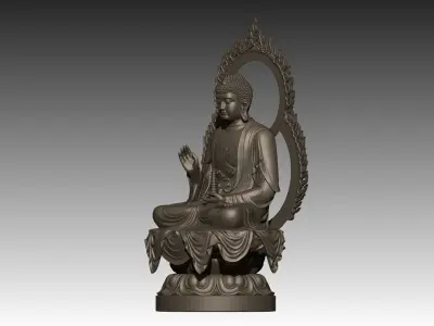 Amitabha Buddha  3D print model