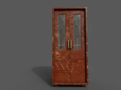 Old Modern Furniture 3D Model Terror Low-poly 3D model 18