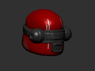 helmet high poly sculpt 3d printable ver 7 3D model 3D model 126