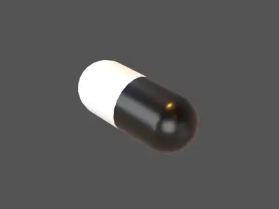 Pills v4 013 Low-poly 3D model