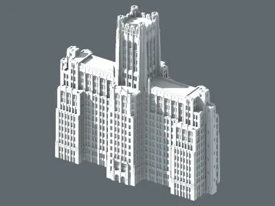 Ward Memorial Building Free 3D print model