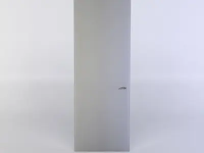 Door wooden Low-poly 3D model 3