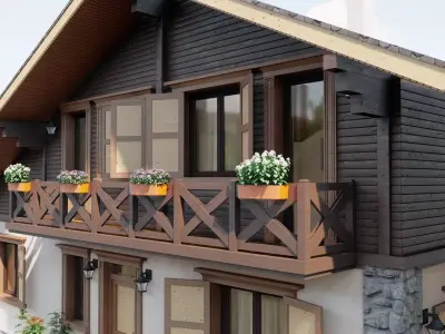 House 12 exterior 3D model