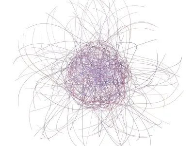 Abstract Sphere Line v1 005 3D model