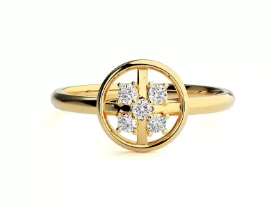 Women ring 3D print model 137