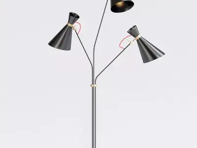 Delightfull person floor lamp 3D model
