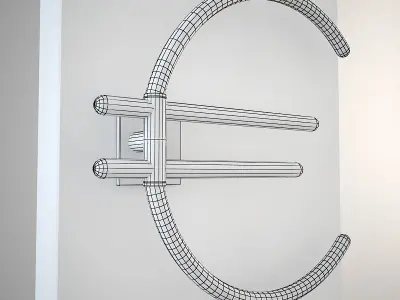 Bathroom Radiator Euro Low-poly 3D model