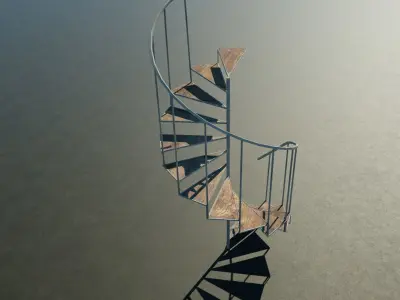 Spiral Stairs Free 3D model