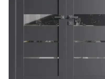 Modern entrance door 75 3D model