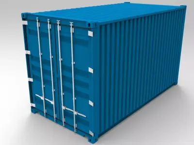 16HC Shipping container 3D model
