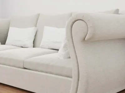 Sofa Laminate Curtain 3D model