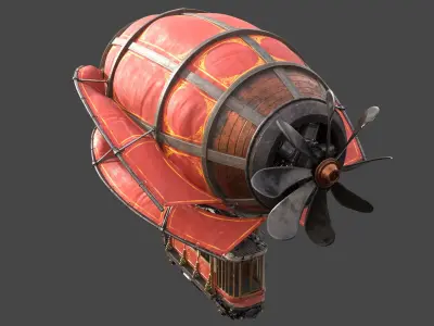  Steampunk Airship 