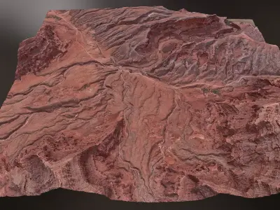 Canyon Landscape A - Scan 3D model