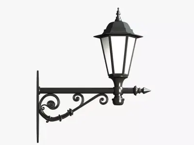 Classic Street Wall Lantern 4 3D model