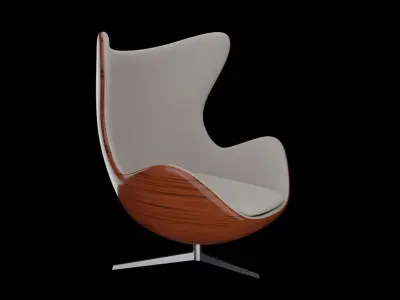 Egg Chair Lounge 3D model