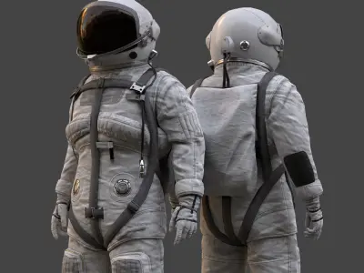 CS01 Space Suit LITE VERSION Low-poly 3D model