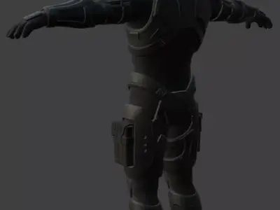 Astronaut Spacesuit 3D Model 3D model