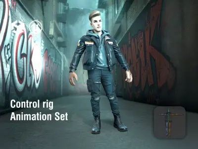 Rebel Outlaw Gritty Street Style Low-poly 3D model