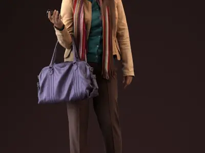 Free Premium model - 00040Esmee004 Free low-poly 3D model
