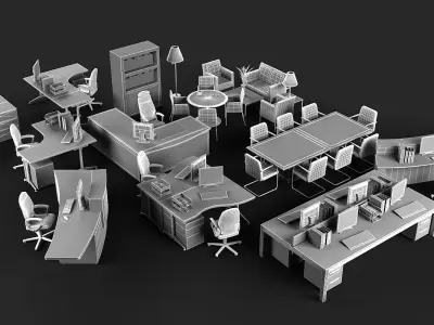 Office Furniture 2 3D model